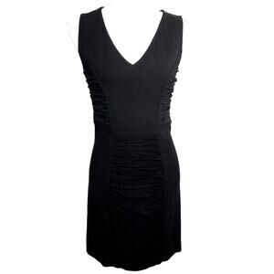 DIANE VON FURSTENBERG Size 4‎ Black Stretch Bodycon Alannah Ruched Mini Dress